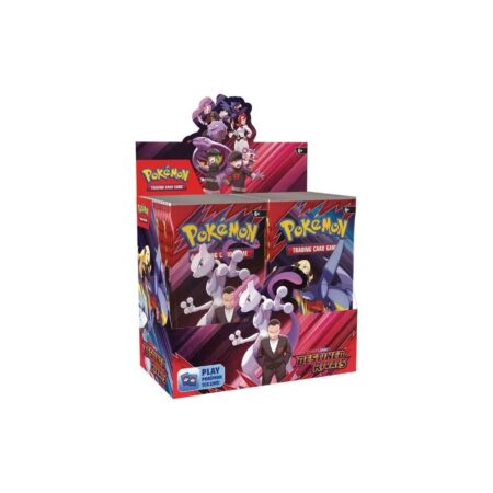 Explore the Pokémon TCG: Scarlet & Violet 10 - Destined Rivals - Booster CDU! Choose your side: team up with Cynthia and Garchomp or join Team Rocket with Mewtwo. Experience thrilling battles today!